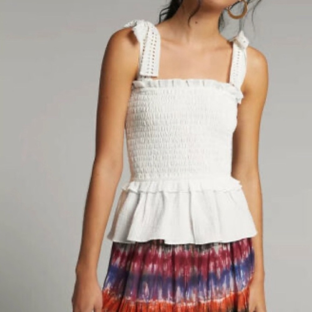 Anthropologie white top